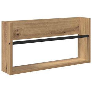 vidaXL Magasin Rack Artisan Egetr&aelig; 60 x 12 x 30 cm Konstrueret tr&aelig;