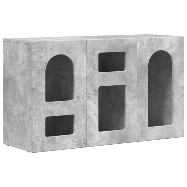vidaXL Sideboard Beton Gr&aring; 100 x 35 x 59 cm Konstrueret tr&aelig;