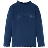 vidaXL Lang&aelig;rmet T-shirt til b&oslash;rn str. 128 marinebl&aring;