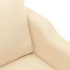 vidaXL 2-personers sofa 120 cm stof cremefarvet