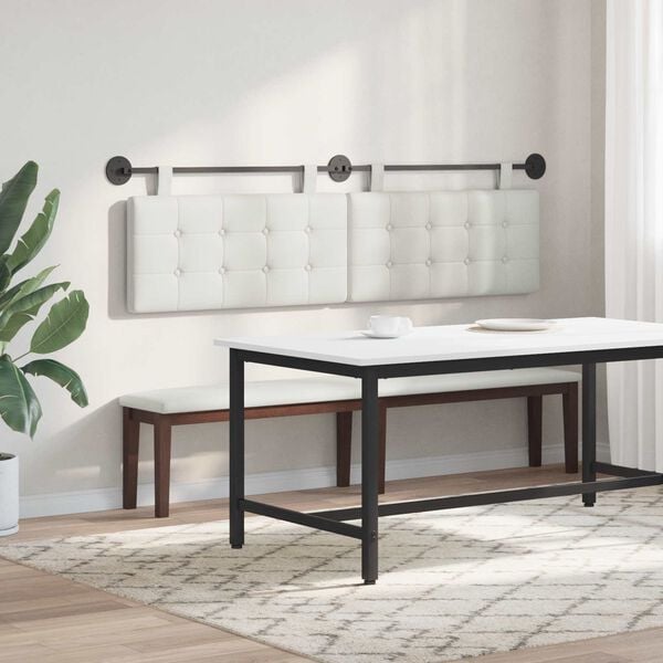 vidaXL H&aelig;ngende Hovedgavl V&aelig;gmonteret Faux l&aelig;der