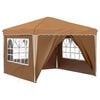 vidaXL Pop-up Festtelt Beige 288 x 288 x 245 cm Oxford stof