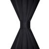 2 stk Sort Blackout Gardiner 135 x 245 cm