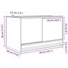 vidaXL Krybdyr og amfibiehabitater Hvid 50 x 30 x 30 cm Glas