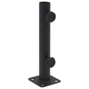 vidaXL parasolholder til &Oslash;32/34/38 mm stang st&aring;l matsort