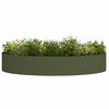 vidaXL Plante ring 5 pcs Oliven gr&oslash;n 120 x 120 x 20 cm Koldvalset st&aring;l