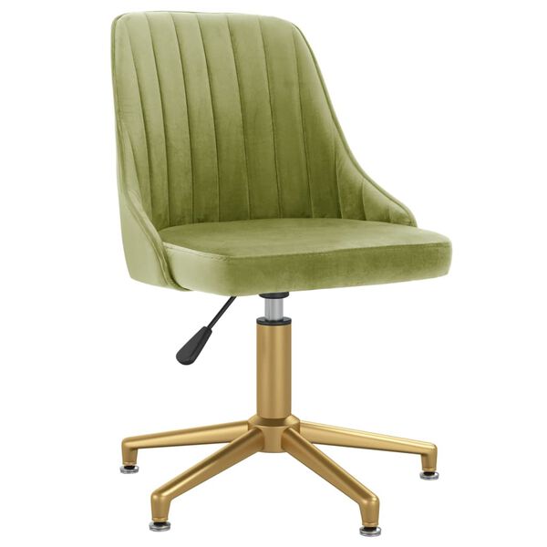 vidaXL drejelige spisebordsstole 6 stk. fl&oslash;jl lysegr&oslash;n