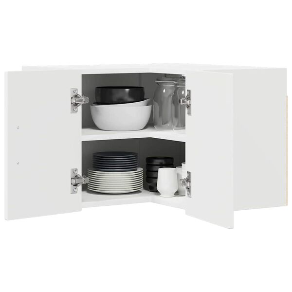 vidaXL K&oslash;kkenskab Kalmar Hvid 57 x 57 x 40 cm Konstrueret tr&aelig;