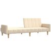 vidaXL 2-personers sovesofa stof cremefarvet