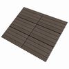 vidaXL Terrasse Flise 6 pcs M&oslash;rk Brun 60 x 30 cm WPC