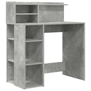 vidaXL Bord Beton Gr&aring; Konstrueret tr&aelig; 90 x 48 x 101,5 cm