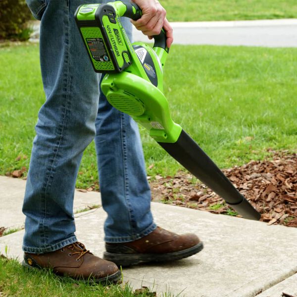 Greenworks havebl&aelig;ser med h&aring;ndtag 40V gr&oslash;n