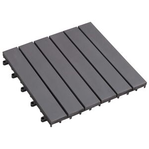 vidaXL Terrasse Flise 20 stk. Gr&aring; 30 x 30 cm Akacietr&aelig;