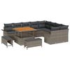 vidaXL Havesofa S&aelig;t 12 stk. Gr&aring; polyrattan