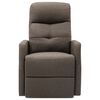 vidaXL massagestol med løftefunktion stof gråbrun