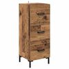 vidaXL Highboard Gammelt tr&aelig; 34,5 x 34 x 180 cm Konstrueret tr&aelig;
