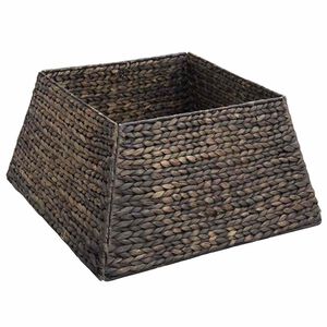 vidaXL Juletr&aelig;krave Firkantet Sort 50 x 50 x 25 cm Vandhyacint