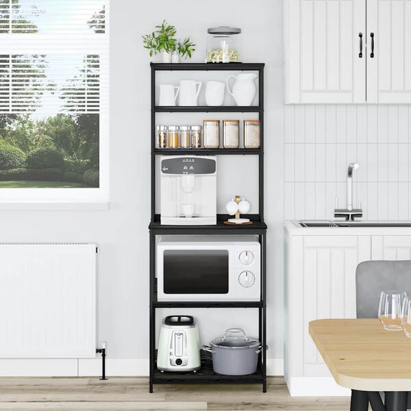 vidaXL K&oslash;kkenhylde Sort eg 60 x 40 x 168 cm Konstrueret tr&aelig;