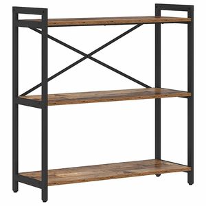 vidaXL Bogreol 80 x 30 x 85 cm Konstrueret tr&aelig; Gammelt tr&aelig;