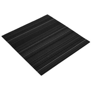 vidaXL T&aelig;ppeflise Stribet M&oslash;rkegr&aring; 50 x 50 cm 4 stk. PP og Bitumen