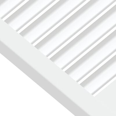 vidaXL skabslåger 2 stk. 61,5x59,4 cm lameldesign massivt fyr hvid