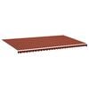 vidaXL udskiftningsdug til markise 600x350 cm polyester orange og brun