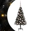 vidaXL Juletr&aelig; Sort 120 cm PVC