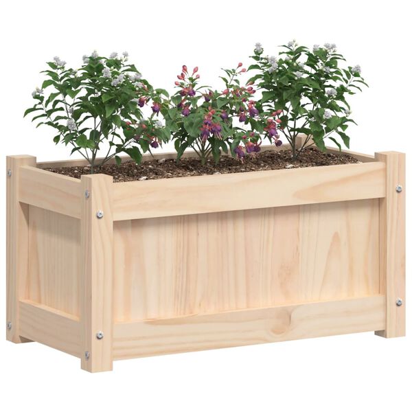 vidaXL plantekasse 60x31x31 cm massivt fyrretræ