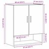 vidaXL Væghængt skab Sort eg 60 x 31 x 70 cm Konstrueret træ