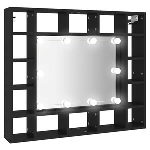 vidaXL LED-spejlskab 91x15x76,5 cm