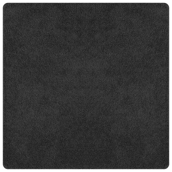 vidaXL Anti-slip Shaggy t&aelig;ppe M&oslash;rkegr&aring; 120 x 120 cm PP