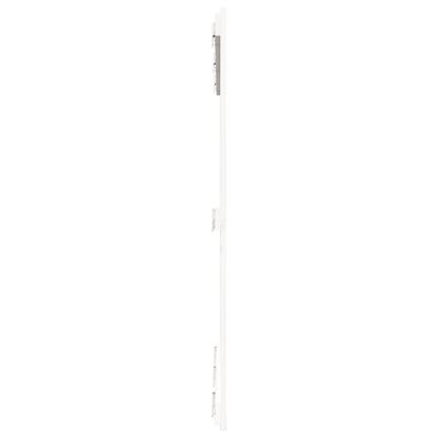 vidaXL sengegavl 140x3x110 cm massivt fyrretræ hvid