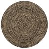 vidaXL h&aring;ndlavet t&aelig;ppe jute 150 cm sort og naturfarvet