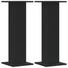 vidaXL h&oslash;jtalerstativer 2 stk. 30x30x80 cm konstrueret tr&aelig; sort