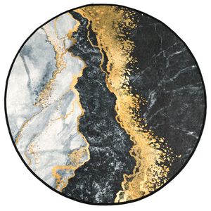 vidaXL gulvt&aelig;ppe &Oslash; 120 cm vaskbart og skridsikkert flerfarvet