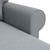 vidaXL Sofa Lysegr&aring; Samlede dimensioner: 245 x 138 x 80 cm (B x D x H)