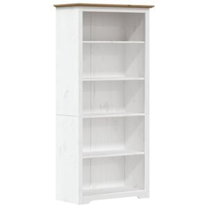 vidaXL bogreol BODO 5 hylder 82x40x173 cm massivt fyrretr&aelig; brun