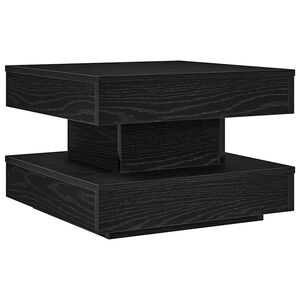 vidaXL sofabord 360 grader drejeligt 50x50x34,5 cm sort
