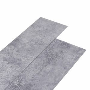 vidaXL Gulvplanker Cement Gr&aring; 5,02 m&sup2; 36 stk. PVC