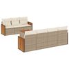 vidaXL sofas&aelig;t til haven 8 dele med hynder polyrattan beige