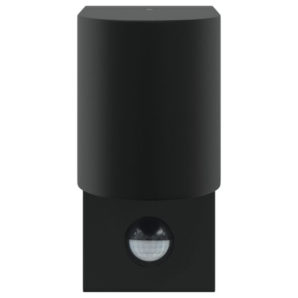 vidaXL Udendørs væglampe Sort 12 x 7 x 15 cm Rustfrit stål