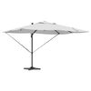 vidaXL Kantilever Roma Parasol Beige og sort 352 x 251 x 265 cm