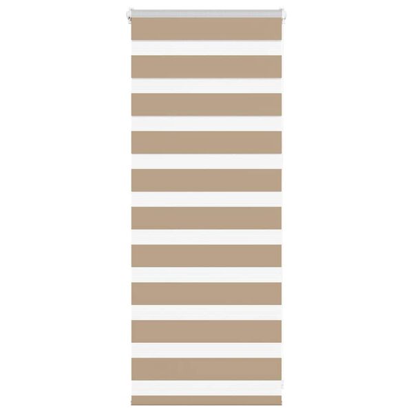 vidaXL zebragardin sandbrun 60x100 cm stofbredde 55,9 cm polyester