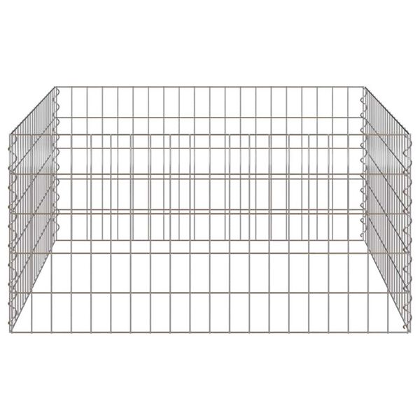 vidaXL Komposter Grå Stål