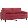vidaXL 2-personers sofa 140 cm kunstl&aelig;der vinr&oslash;d