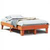 vidaXL sengeramme uden madras 135x190 cm massivt fyrretr&aelig; brun