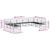 vidaXL Udend&oslash;rs sofagruppe 9 pcs Naturfarvet Massivt Akacietr&aelig;