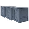 vidaXL kompostbeholdere til haven 3 stk. 60 x 60 x 73 cm 780 l gr&aring;