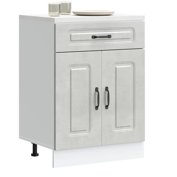 vidaXL køkkenunderskab Kalmar konstrueret træ beton grå