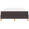 vidaXL Box spring seng med madras M&oslash;rk Brun 120 x 200 cm Stof